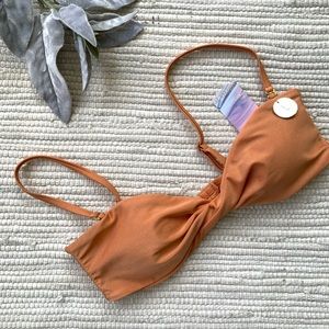 NWT forever 21 copper satin suit top F-002